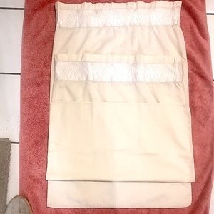 2 MARTEX standard VTG pillowcases Broidery on the border Beige/ white beautiful